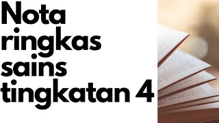 NOTA RINGKAS | BAB 1 SAINS TINGKATAN 4 KSSM | LET'S STUDY | EP 1