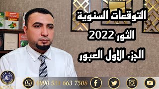 توقعات برج الثور لعام 2022 العبور الجزء الأول