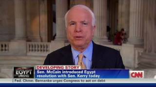 CNN: John McCain 'Mubarak must go'