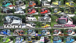 Mobil Bus Telolet PO.HARYANTO Sadewa, Pinky Punky, Virgo, Juragan Empang, Nyonya Muda, Pangeran Muda