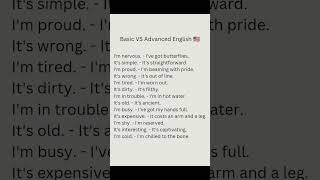 basic Vs Advanced English