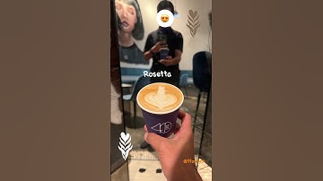 Morning Coffee by Rosetta Pattern#باريستا #بلجرشي #lattearttutorial #40ml #baristaindonesia #rosetta