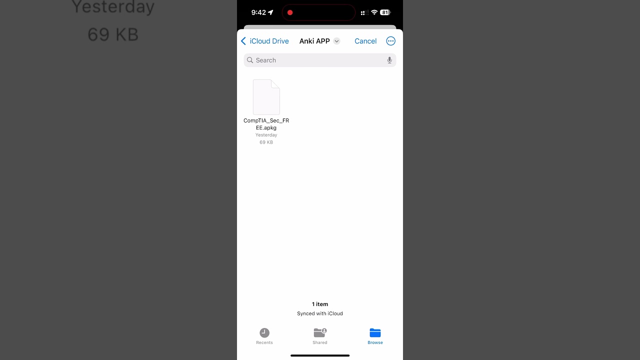 How to Import Flashcard to Anki App on iPhone | Import APKG File