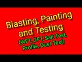 Blasting painting and testing  profile test  salt test  dust test  airless spray painting