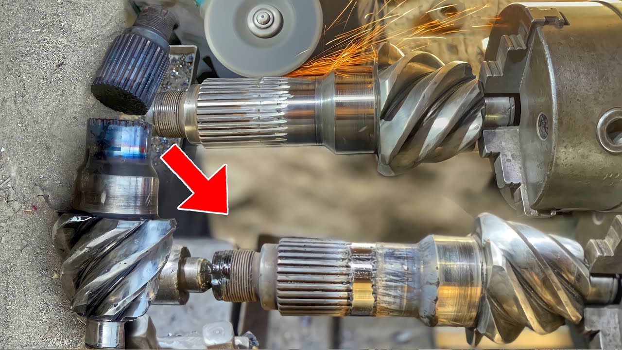 Pinion broke due to overload Let's repair it stronger than ever