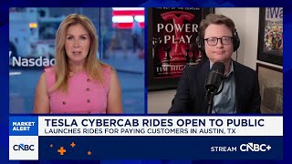 Tesla's Cybercab launch did not live up to the hype, says WSJ's Tim Higgins