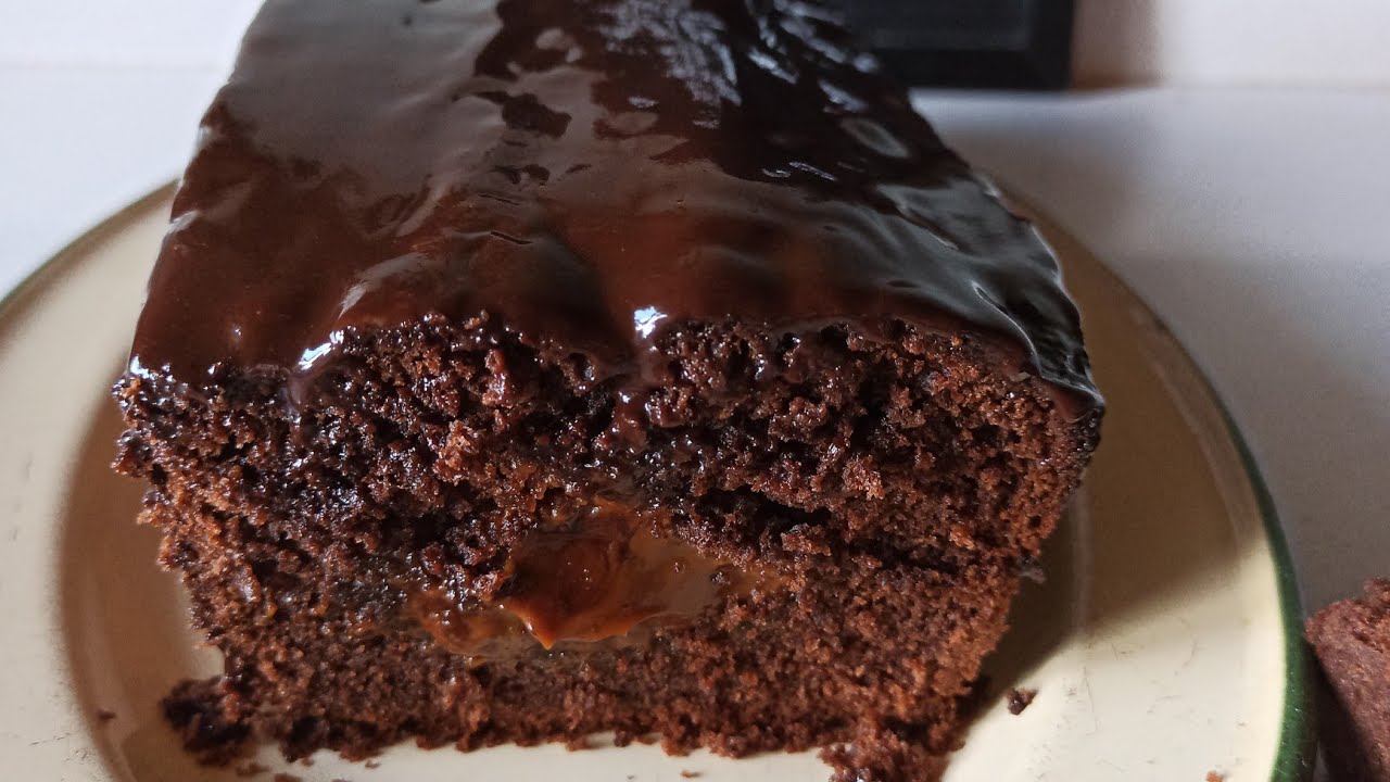 budín de chocolate y dulce de leche