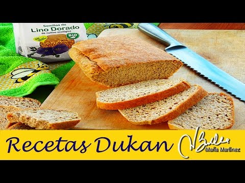 Pan de Linaza Dukan en Horno / Dukan Flaxmeal Bread Recipe