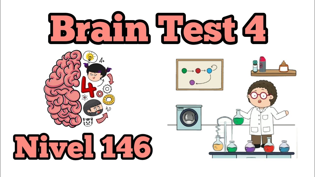 Brain Test 4: Tricky Friends - Solución Nivel 146: El Doctor Preocupón Debe Seguir La Fórmula Para Crear Un Mejunje Solution
