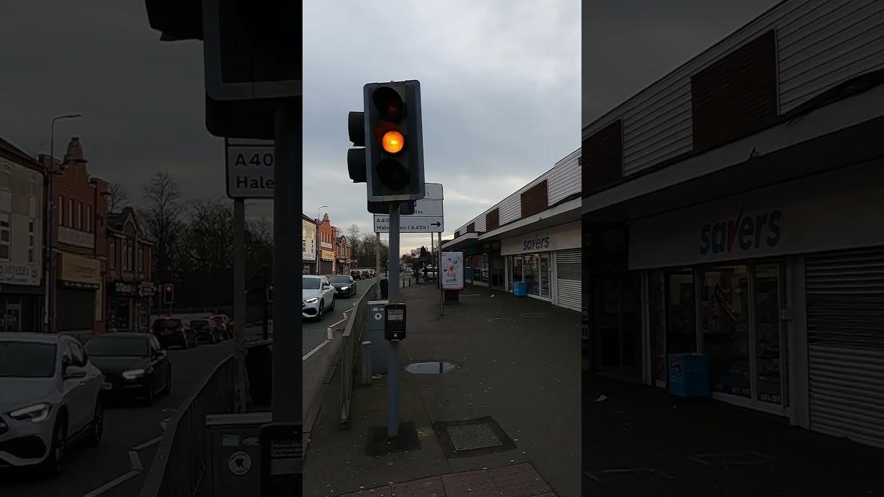 Rowley Regis: Long Lane, Plessey Automation Mellor Traffic Lights Pelican Crossing