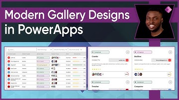Modern PowerApps Gallery UI Design Tutorial - Beginner to Advanced