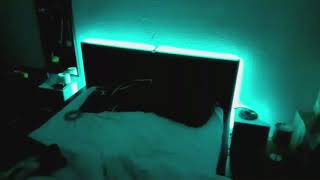 LED Strip install on Bed