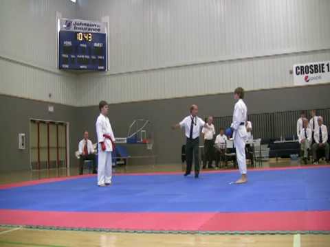 Eric Pedersen Kumite Final - 2009 Tsuruoka Nationa...