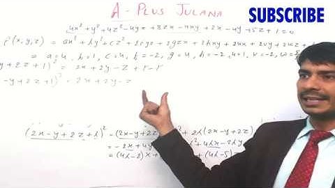 SOLID GEOMETRY EXERCISE 13 5 REDUCTION OF SECOND DEGREE EQUATION FIND NATURE OF SURFACE GIVEN