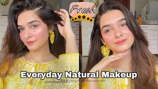 Everyday Natural Makeup Look || Fresh & Simple Glowy Makeup Routine For Summers