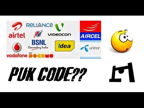 What are PUK codes for unlocking a SIM card?