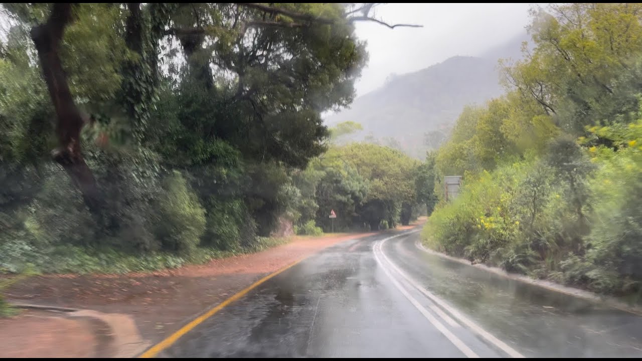 Soothing Drive Through a Cape Town Downpour [4K HDR]