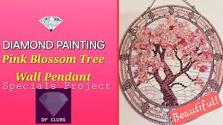 Diamond Painting/Gorgeous Pink Blossom Wall Pendant/DPCLUBS