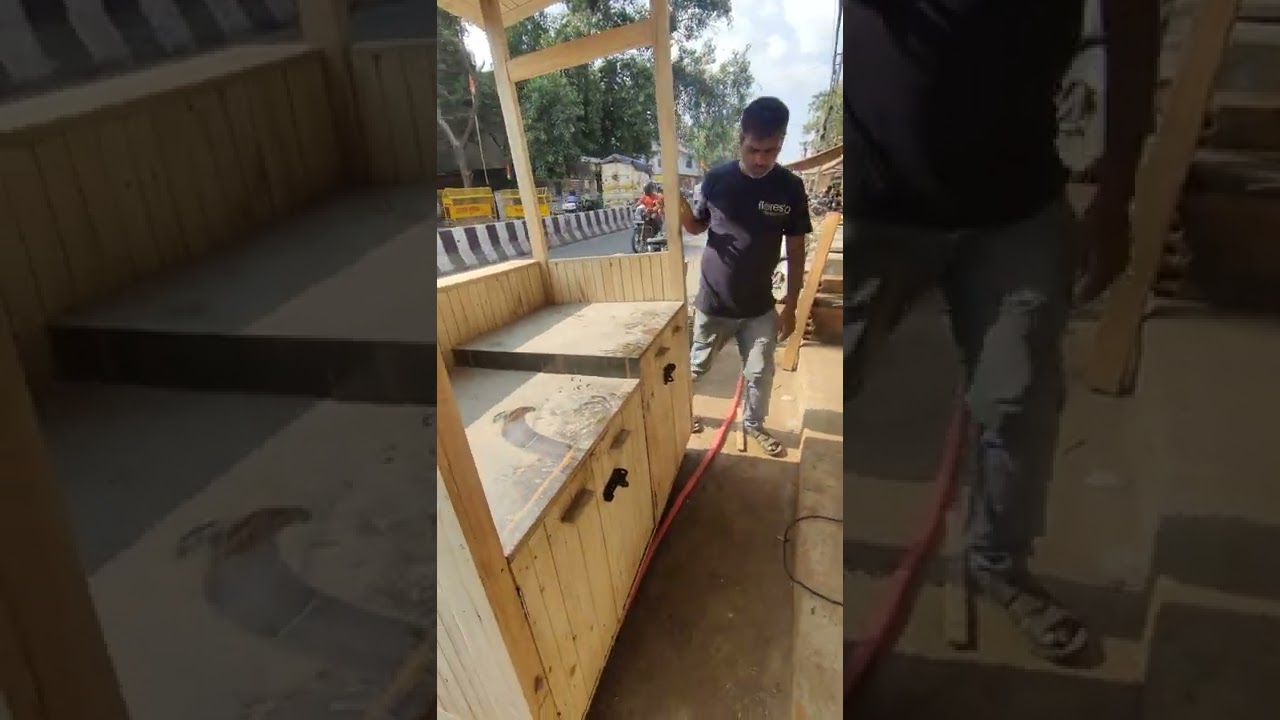 Wooden Food Stall | Available on IndiaMART