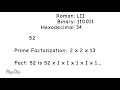 Properties of Numbers 1 to 100 (credit to Yenji Jem for the original video)