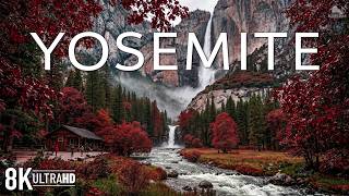 Yosemite National Park Autumn 8K 🍁 Discover Golden Foliage Beneath Yosemite’s Iconic Granite Peaks