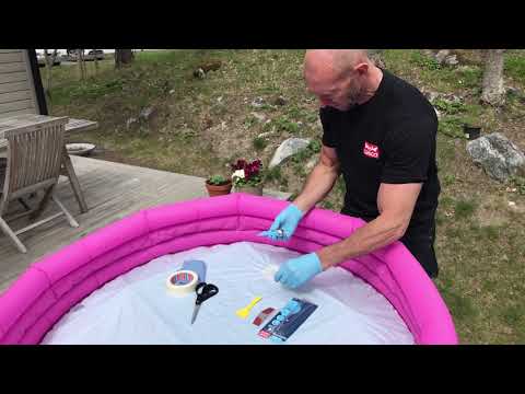 Laga hål i uppblåsbara poolen och badleksaker med Casco RubberFix