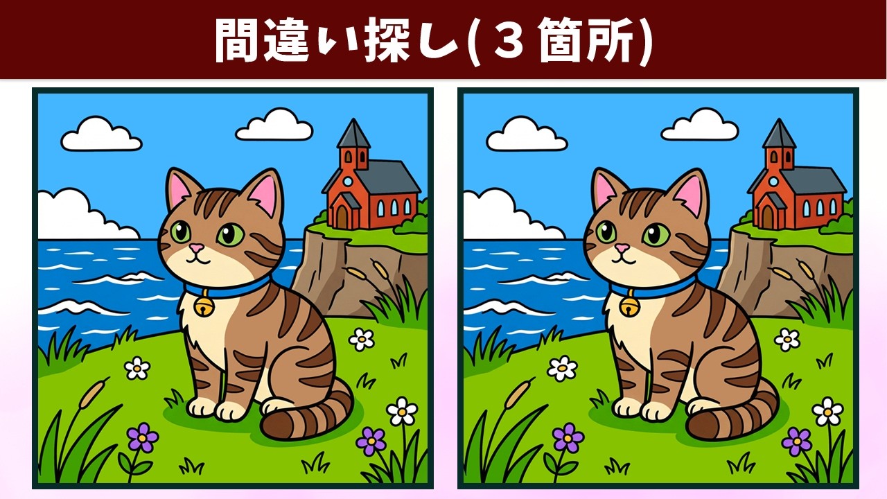 Найдите 3 отличия | Иллюстрация Версия 