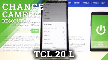 TCL 20L – Change Photo Size & Manage Camera Customizations