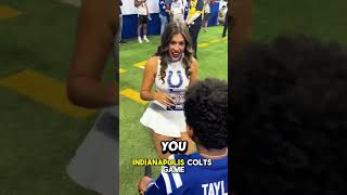 NFL Cheerleader Speaks Sign Language to Deaf Boy
