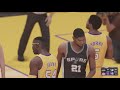 NBA 2K23 Classic Teams Playoffs San Antonio Spurs 14 Vs Los Angeles Lakers 01 Game 1 