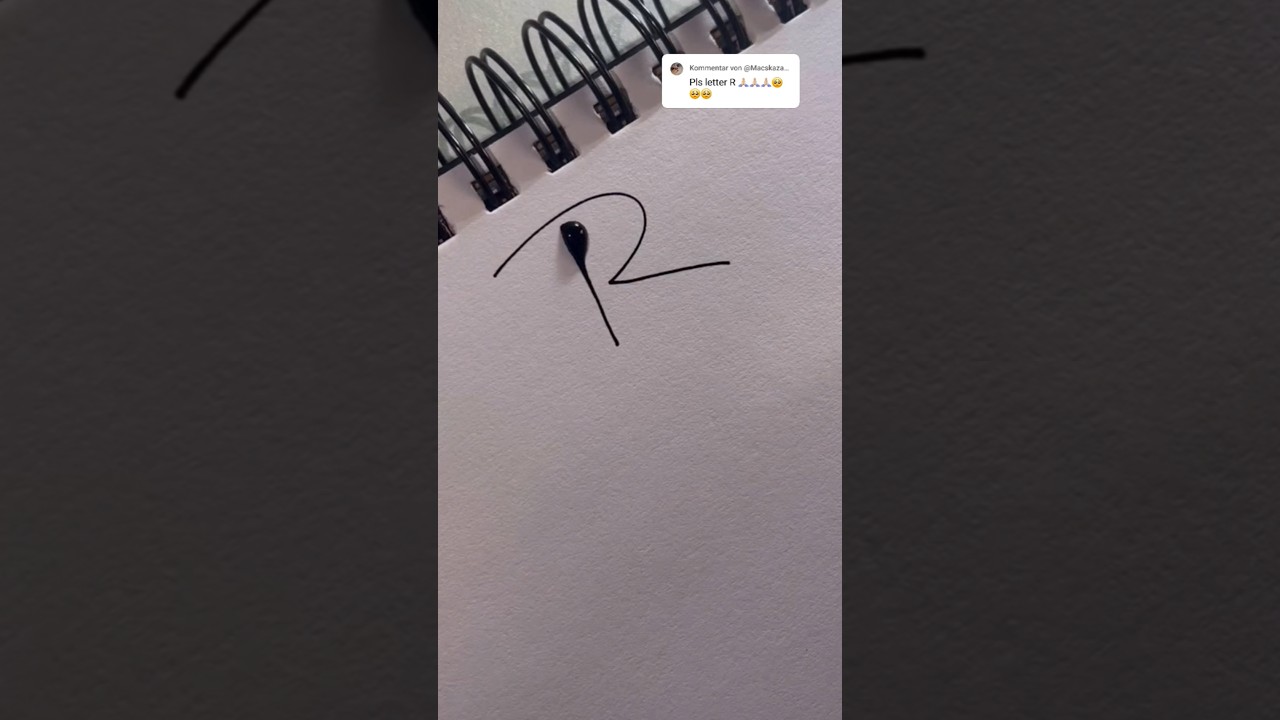 How to sign the letter R?  