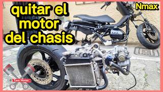 ✅ Yamaha Nmax 155 como quitar el MOTOR del Chasis