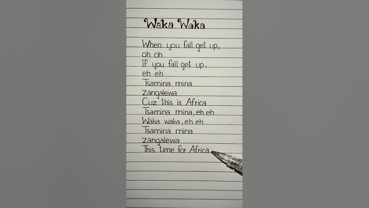 Shakira – Waka Waka (This Time for Africa) Lyrics #shakira #wakawaka #lyrics Shakira – Waka Waka (This Time for Africa) Lyrics #shakira #wakawaka #lyrics