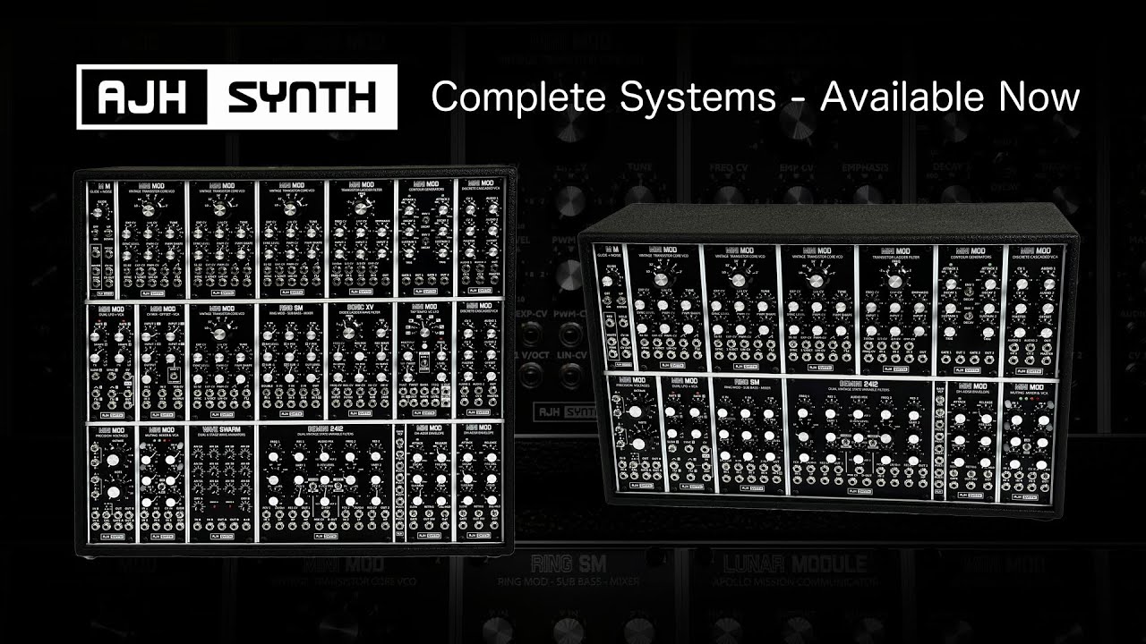 NEW! AJH Synth Complete Systems 6U & 9U Preinstalled Eurorack in Powered Cases YouTube