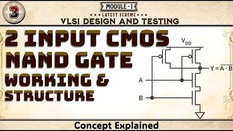 3 2 Input CMOS NAND Gate Structure, Construction, Truth Table  6th Sem VLSI ECE 2022 Scheme VTU