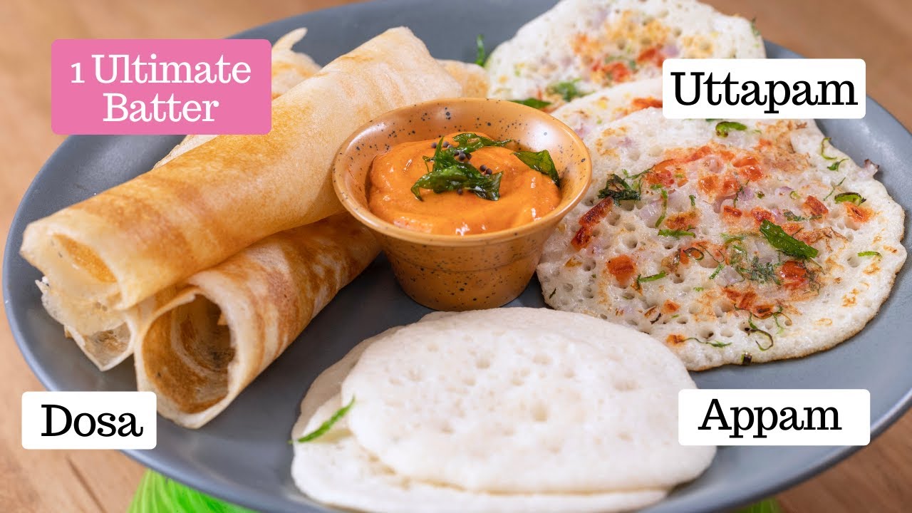 1 Batter = Instant Appam, Dosa, Uttapam | The Ultimate Batter! | South Indian Recipes |  Kunal Kapur | Kunal Kapoor