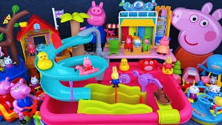 11 Minutes Satisfying With Unboxing Peppa Pig Water Park Slide Pool Playset Asmrreview Toys