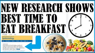 New Research Shows Best Time To Eat Breakfast To Lower Disease Risk!