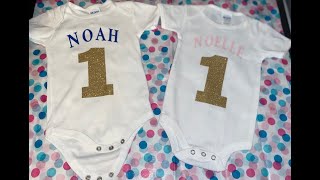How To Make Baby Onesie With HTV
