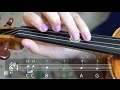 How to play Happy Birthday on the violin [PLAY ALONG]