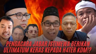 PENGACARA JABAR ISTIMEWA UJANG SUHANA, BERIKAN ULTIMATUM KERAS KEPADA HATER KANG DEDI MULYADI⁉️