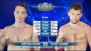 CAGE 40 Joni Salovaara vs Alexey Oleinik Full Fight MMA