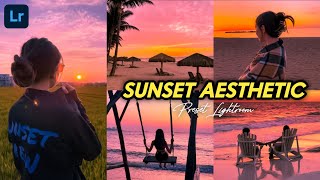 50  PRESET LIGHTROOM | SUNSET AESTHETIC | LIGHTROOM TUTORIAL