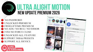 Alight Motion Terbo Vip Premium Terbaru 2026 Latest New Update | Support 5Mb & Preset AM 120Fps HD