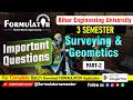 🔥 BEU 3rd Semester | Surveying & Geomatics | Important Questions Part-02