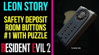 Safety Deposit Room Buttons #1 With Puzzle | RESIDENT EVIL 2 REMAKE