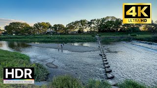 Walking Kyoto at Dawn, Traditional &amp; Residential area Ambience - 4K HDR