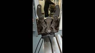 Collaudo dopo revisione lunetta autocentrante tornio Mazak Integrex 50YB