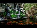 90 minutes relaxing koi pond waterfall piano deep sleep stress relief calm mind