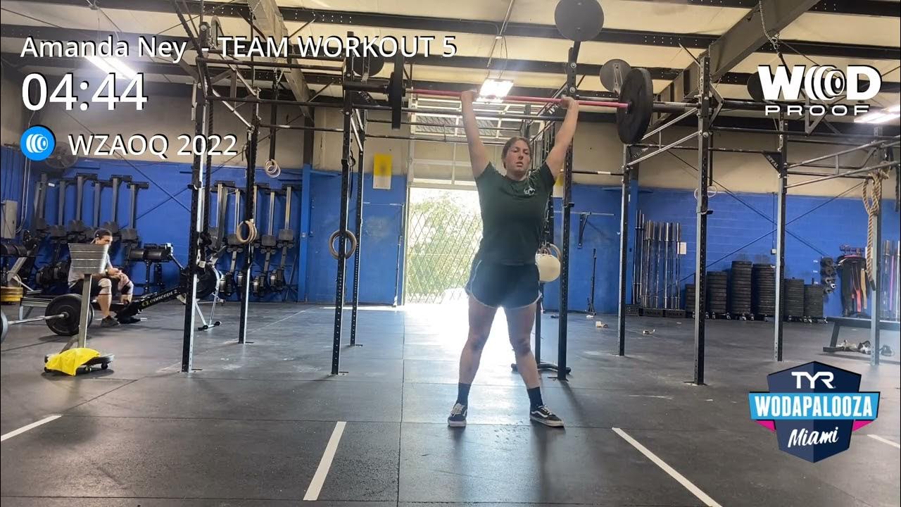 Workout 5, Athlete B, Wodapalooza YouTube